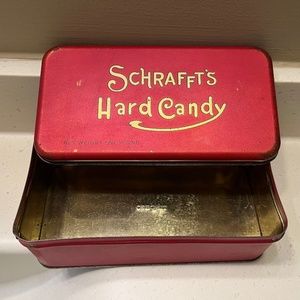 Vintage Schrafft's candy metal tin box